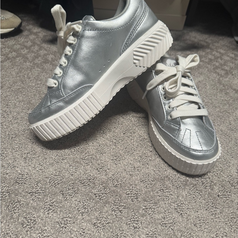 Sorel Silver Women's Sneakers